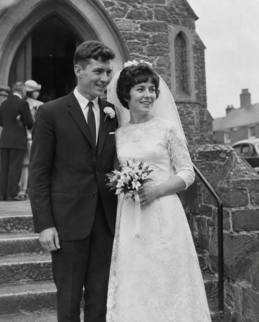 Our wedding day, 1962