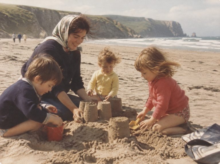 Sandcastles at Whiterocks with Anne, Michael and Claire